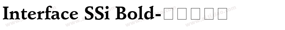 Interface SSi Bold字体转换